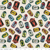 Legends of the National Parks Emblem Toss Cream Camping Fabric CD15060 - DIGITALLY PRINTED Riley Blake Quilting Cotton