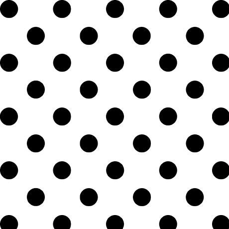 Dots and Stripes and More Medium Dot 28893 ZJ Black on White - QT Fabrics - Polka Dots Dotted - Quilting Cotton Fabric