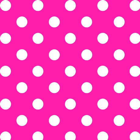 SALE Dots and Stripes and More Brights Medium Dot 28893 P Pink - QT Fabrics - Polka Dots Dotted - Quilting Cotton Fabric
