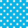 31" End of Bolt Piece - DEAL Dots and Stripes and More Brights Medium Dot 28893 Q Turquoise - QT Fabrics - Quilting Cotton Fabric