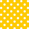 32" End of Bolt - Dots and Stripes and More Brights Medium Dot 28893 S Yellow - QT Fabrics - Polka Dots Dotted - Quilting Cotton Fabric