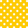 Fat Quarter End of Bolt - Dots and Stripes and More Brights Medium Dot 28893 S Yellow - QT Fabrics - Polka Dotted - Quilting Cotton Fabric