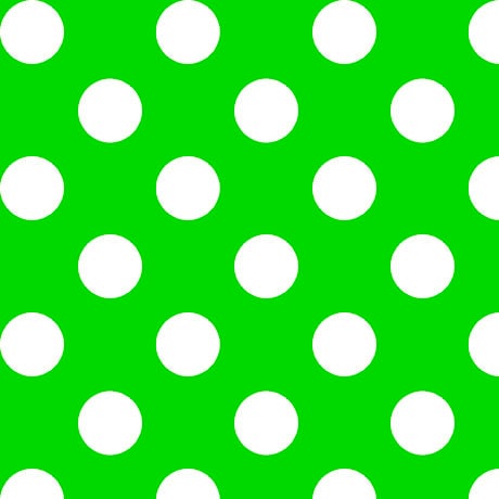 CLEARANCE Dots and Stripes and More Brights Large Dot 28894 G Green - QT Fabrics - Polka Dots Dotted - Quilting Cotton Fabric