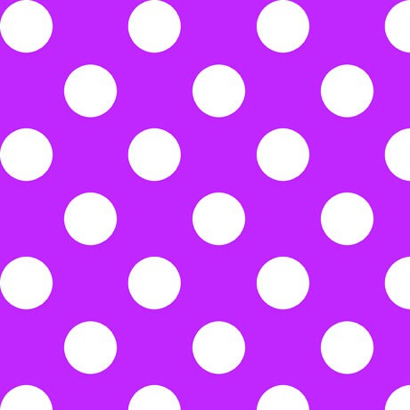 SALE Dots and Stripes and More Brights Large Dot 28894 V Purple - QT Fabrics - Polka Dots Dotted - Quilting Cotton Fabric