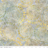 SALE Batiks Expressions Dahlias BT23011 Frost - Riley Blake Designs - Hand-Dyed Tjaps Print - Quilting Cotton