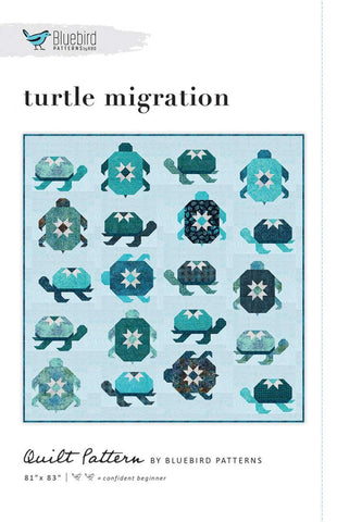 SALE Turtle Migration Quilt PATTERN P173 by Bluebird Patterns - Riley Blake Designs - INSTRUCTIONS Only - Piecing
