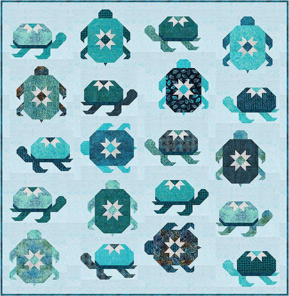 Turtle Migration Quilt PATTERN P173 by Bluebird Patterns - Riley Blake Designs - INSTRUCTIONS Only - Piecing