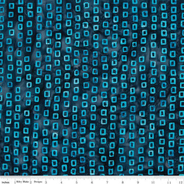 SALE Batiks Expressions Bayou Blues BTHH Bedazzled - Riley Blake Designs - Hand-Dyed Tjaps Print - Quilting Cotton