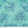 SALE Batiks Expressions Bayou Blues BTHH Curious - Riley Blake Designs - Hand-Dyed Tjaps Print - Quilting Cotton