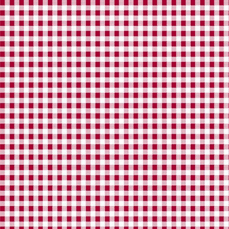 Dots and Stripes and More PRINTED Mini Gingham 28895 R Red White - QT Fabrics - Check Checks Checkered - Quilting Cotton Fabric