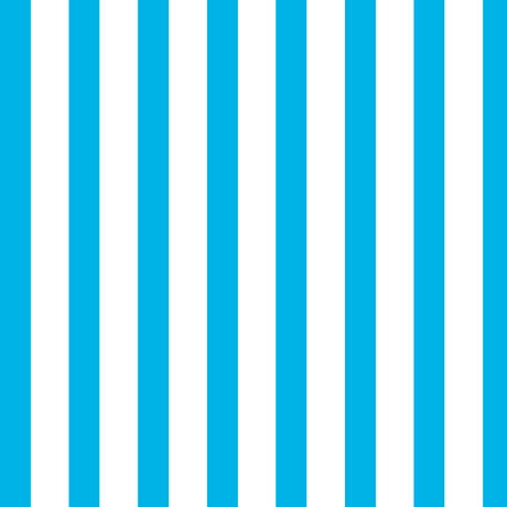 CLEARANCE Dots and Stripes and More Brights Medium Stripe 28899 Q Turquoise White - QT Fabrics - Stripes Striped - Quilting Cotton Fabric