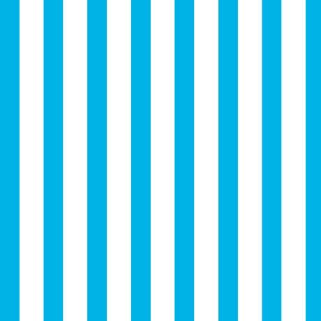 Dots and Stripes and More Brights Medium Stripe 28899 Q Turquoise White - QT Fabrics - Stripes Striped - Quilting Cotton Fabric