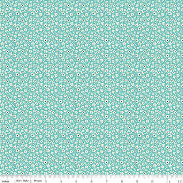 SALE Feed My Soul Daisies C14555 Sky - Riley Blake Designs - Floral Flowers - Quilting Cotton Fabric