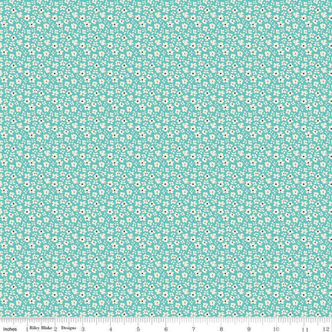 SALE Feed My Soul Daisies C14555 Sky by Riley Blake Designs - Floral Flowers - Quilting Cotton Fabric
