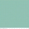 SALE Feed My Soul Dots C14556 Sky - Riley Blake Designs - Geometric Checkered Grid with Circles - Quilting Cotton Fabric