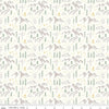 Albion Mountains C14592 Cream - Riley Blake Designs - Mountain Tents Trees Trail Signs Moons Stars - Quilting Cotton Fabric