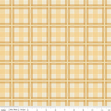 Albion Plaid C14593 Yellow - Riley Blake Designs - Yellow/Cream Plaid - Quilting Cotton Fabric