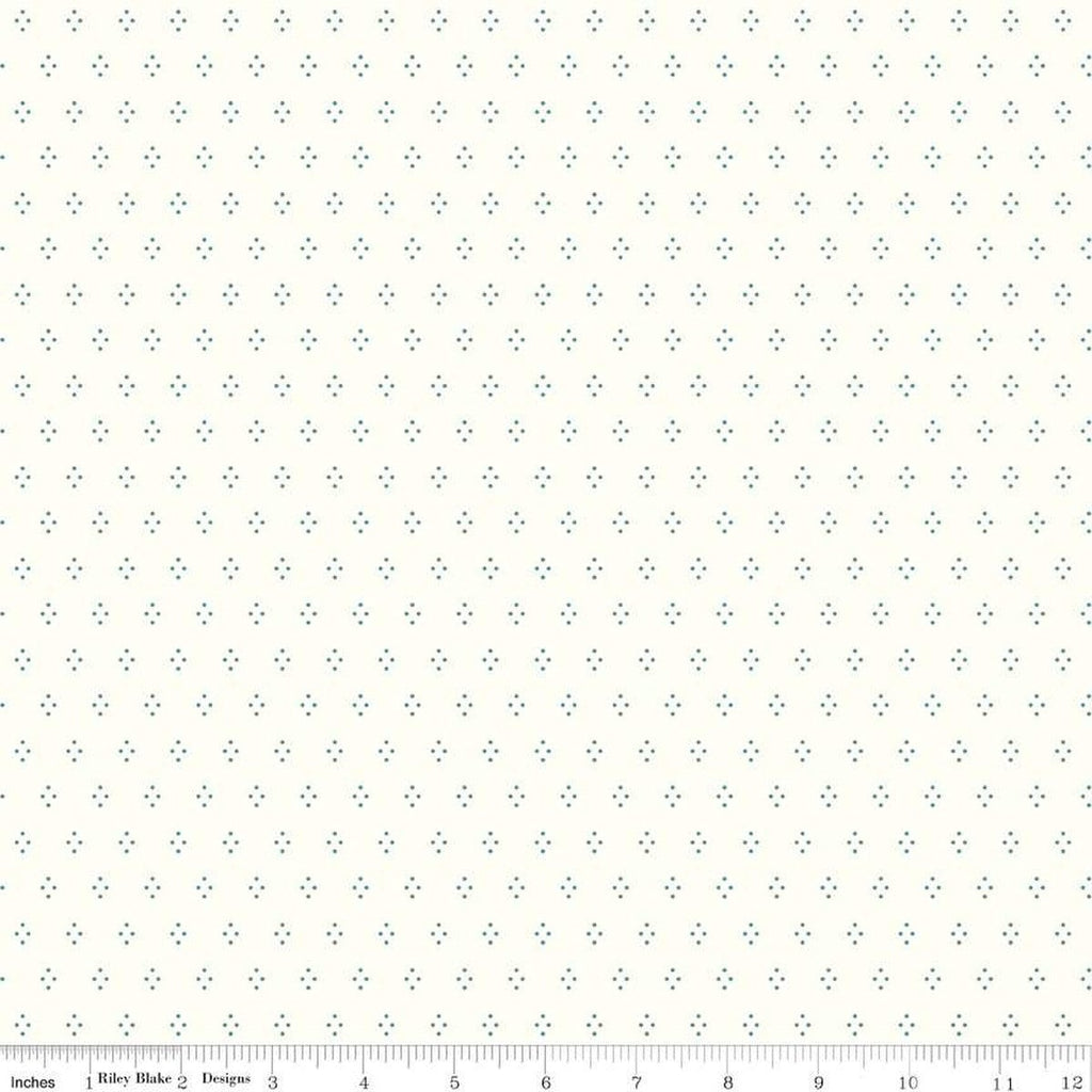 Albion Dots C14597 Cream by Riley Blake Designs - Clusters of Dots - Quilting Cotton Fabric