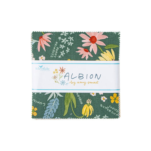 SALE Albion Charm Pack 5" Stacker Bundle - Riley Blake Designs - 42 piece Precut Pre cut - Quilting Cotton Fabric
