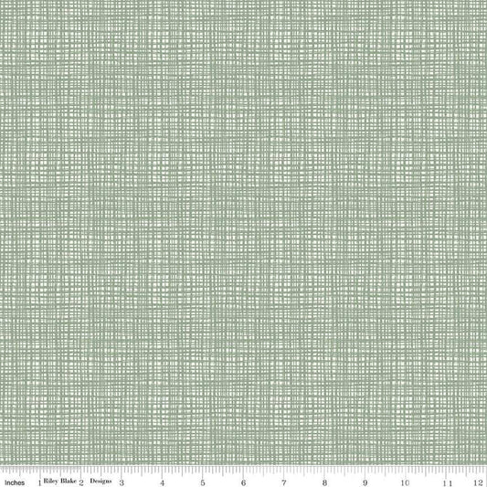 SALE Texture C610 Spruce - Riley Blake Designs - Sketched Tone-on-Tone Irregular Grid - Quilting Cotton Fabric