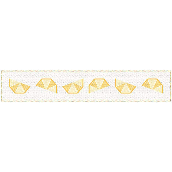 SALE Sunshine Lemons Runner PATTERN P143 by Material Girl Quilts - Riley Blake Designs - INSTRUCTIONS Only - Foundation Paper Piecing