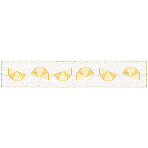 SALE Sunshine Lemons Runner PATTERN P143 by Material Girl Quilts - Riley Blake Designs - INSTRUCTIONS Only - Foundation Paper Piecing