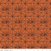 CLEARANCE Sophisticated Halloween Spiderweb C14622 Orange - Riley Blake Designs - Spiderwebs - Quilting Cotton Fabric