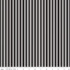 Sophisticated Halloween Ticking C14624 Black - Riley Blake Designs - Black/Cream Stripes Stripe Striped - Quilting Cotton Fabric