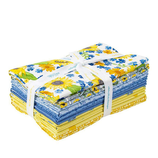 DEAL Sunny Skies 1-Yard Bundle White 8 Pieces - Riley Blake Designs -  Precut - One-Yard Bundle - Quilting Cotton Fabric
