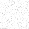 25" End of Bolt Piece - SALE Blossom on White C730 All the Gray by Riley Blake - Floral Flowers Confetti Blossoms - Quilting Cotton Fabric