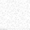 29" End of Bolt Piece - SALE Blossom on White C730 All the Gray by Riley Blake - Floral Flowers Confetti Blossoms - Quilting Cotton Fabric