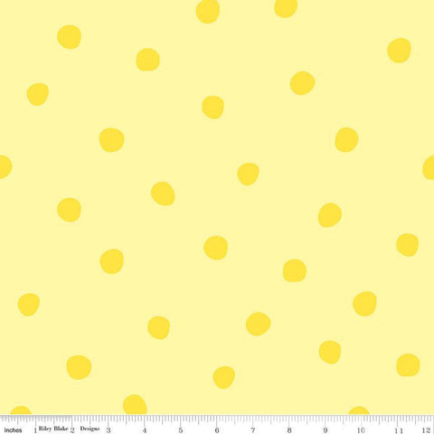 SALE Sunny Skies Dots C14631 Sun by Riley Blake Designs - Polka Dot Dotted Tone-on-Tone - Quilting Cotton Fabric