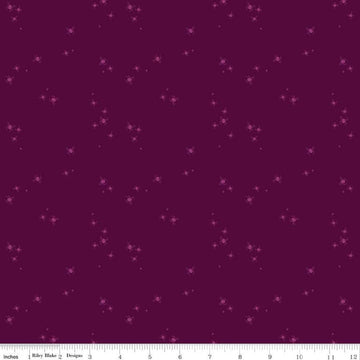 Little Witch Spider Dots Purple Halloween Fabric - C14566 Riley Blake Quilting Cotton Fabric