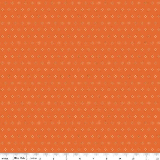 DEAL Autumn Stitch C14658 Autumn - Riley Blake Designs - Lori Holt - Geometric - Quilting Cotton Fabric