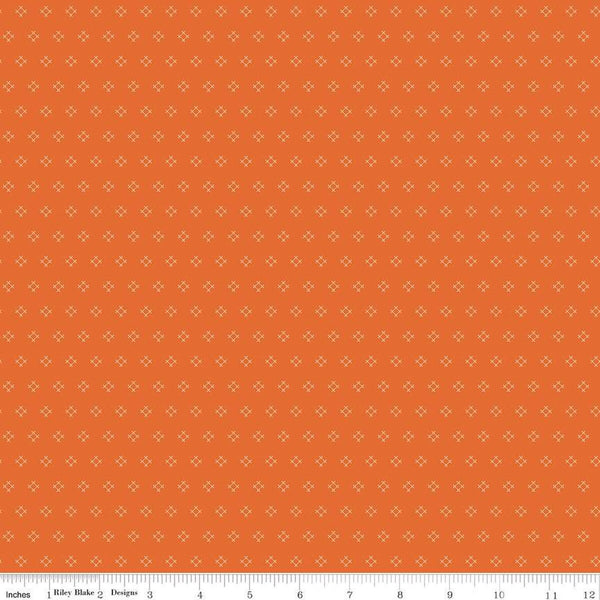 SALE Autumn Stitch C14658 Autumn by Riley Blake Designs - Lori Holt - Geometric - Quilting Cotton Fabric