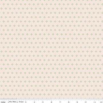 DEAL Autumn Stitch C14658 Latte - Riley Blake Designs - Lori Holt - Geometric - Quilting Cotton Fabric