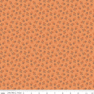 DEAL Autumn Perennial C14664 Yam - Riley Blake Designs - Lori Holt - Floral Flowers - Quilting Cotton Fabric