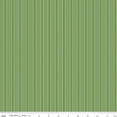 SALE Autumn Stripe C14665 Basil by Riley Blake Designs - Lori Holt - Striped Stripes - Quilting Cotton Fabric