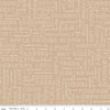 DEAL Autumn Words C14667 Tea Dye - Riley Blake Designs - Lori Holt - Fall Text - Quilting Cotton Fabric