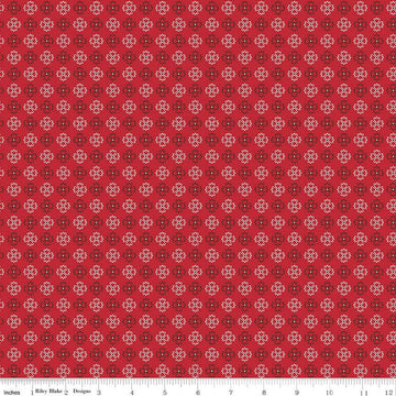 SALE Autumn Kerchief C14668 Schoolhouse - Riley Blake Designs - Lori Holt - Geometric Flowers - Quilting Cotton Fabric