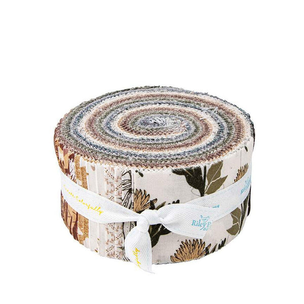 SALE Dancing Daisies 2.5 Inch Rolie Polie Jelly Roll 40 pieces - Riley Blake Designs - Precut Pre cut Bundle - Quilting Cotton Fabric