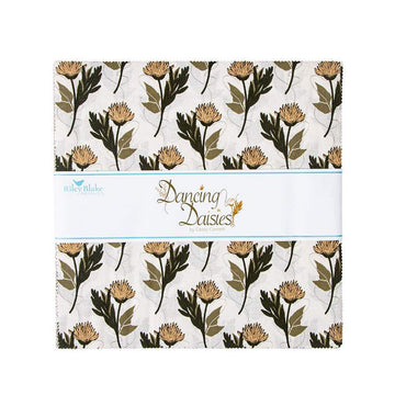 SALE Dancing Daisies Layer Cake 10" Stacker Bundle - Riley Blake Designs - 42-Piece Precut  - Quilting Cotton Fabric