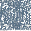 Blue Escape Coastal Texture C14514 Colonial - Riley Blake Designs - White Brush Strokes - Quilting Cotton Fabric