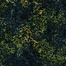 Batiks Expressions Tjaps BTHH Blue Green Multi - Riley Blake Designs - Quilting Cotton Fabric