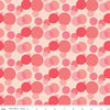 SALE Copacetic Fizz C14682 Strawberry - Riley Blake Designs - Overlapping Circles - Quilting Cotton Fabric