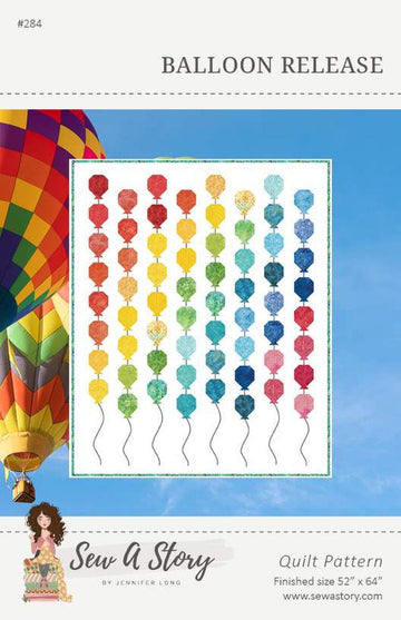 SALE Balloon Release Quilt PATTERN P177 - Jennifer Long - Riley Blake Designs - Instructions Only - 10" Stacker Friendly