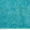 29" End of Bolt - SALE Batiks Expressions That Summer Feelin' BTHH1218 Turquoise - Riley Blake - Hand-Dyed Tjaps Print - Quilting Cotton
