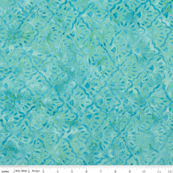 SALE Batiks Expressions That Summer Feelin' BTHH1217 Poolside - Riley Blake Designs - Hand-Dyed Tjaps Print - Quilting Cotton