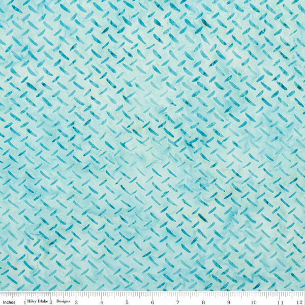 SALE Batiks Expressions That Summer Feelin' BTHH1216 Celeste - Riley Blake Designs - Hand-Dyed Tjaps Print - Quilting Cotton