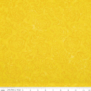 SALE Batiks Expressions That Summer Feelin' BTHH1207 Sunflower - Riley Blake Designs - Hand-Dyed Tjaps Print - Quilting Cotton